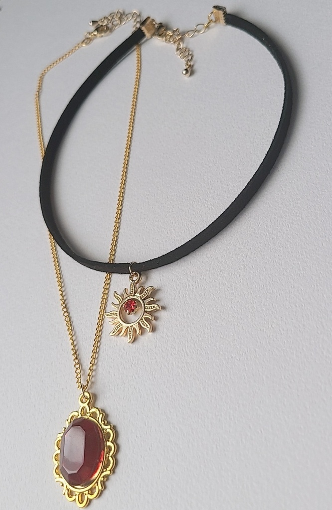 ツイステ*スカラビア魔法石モチーフチョーカー