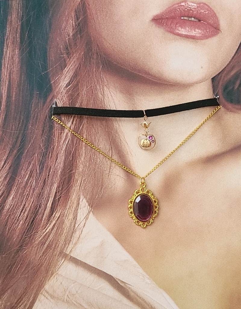 ツイステ*ポムフィオーレ魔法石モチーフチョーカー