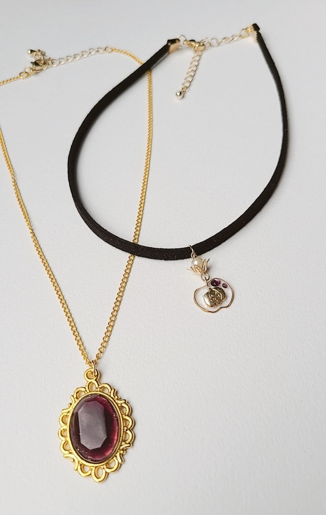 ツイステ*ポムフィオーレ魔法石モチーフチョーカー