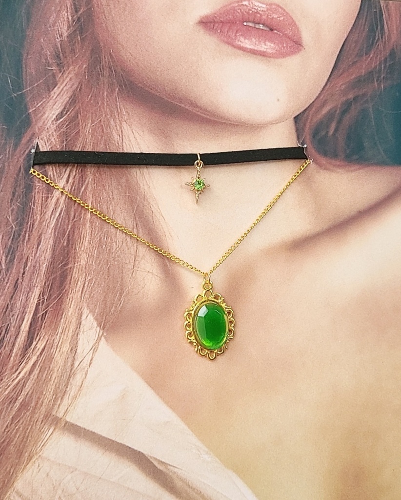 ツイステ*ディアソムニア魔法石モチーフチョーカー