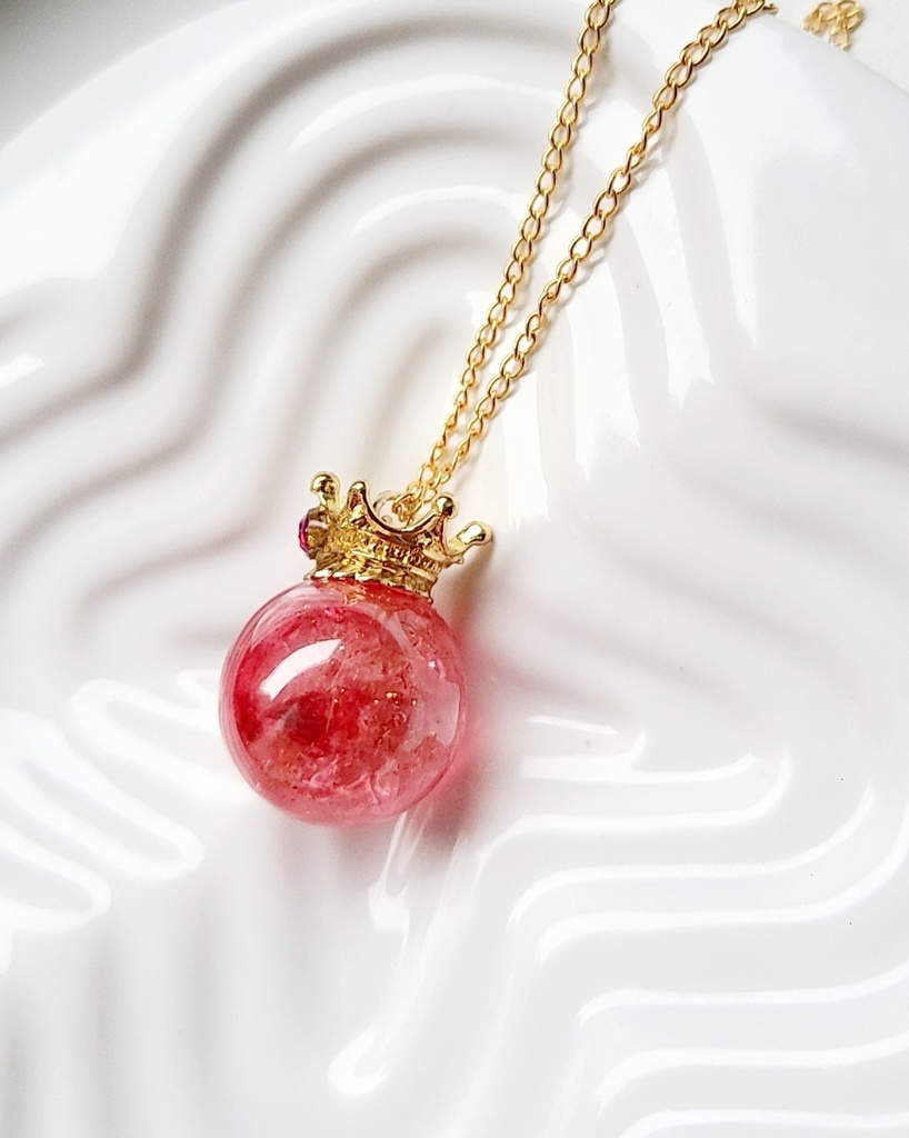 ツイステ*ハーツラビュルイメージ ハーバリウム風ネックレス