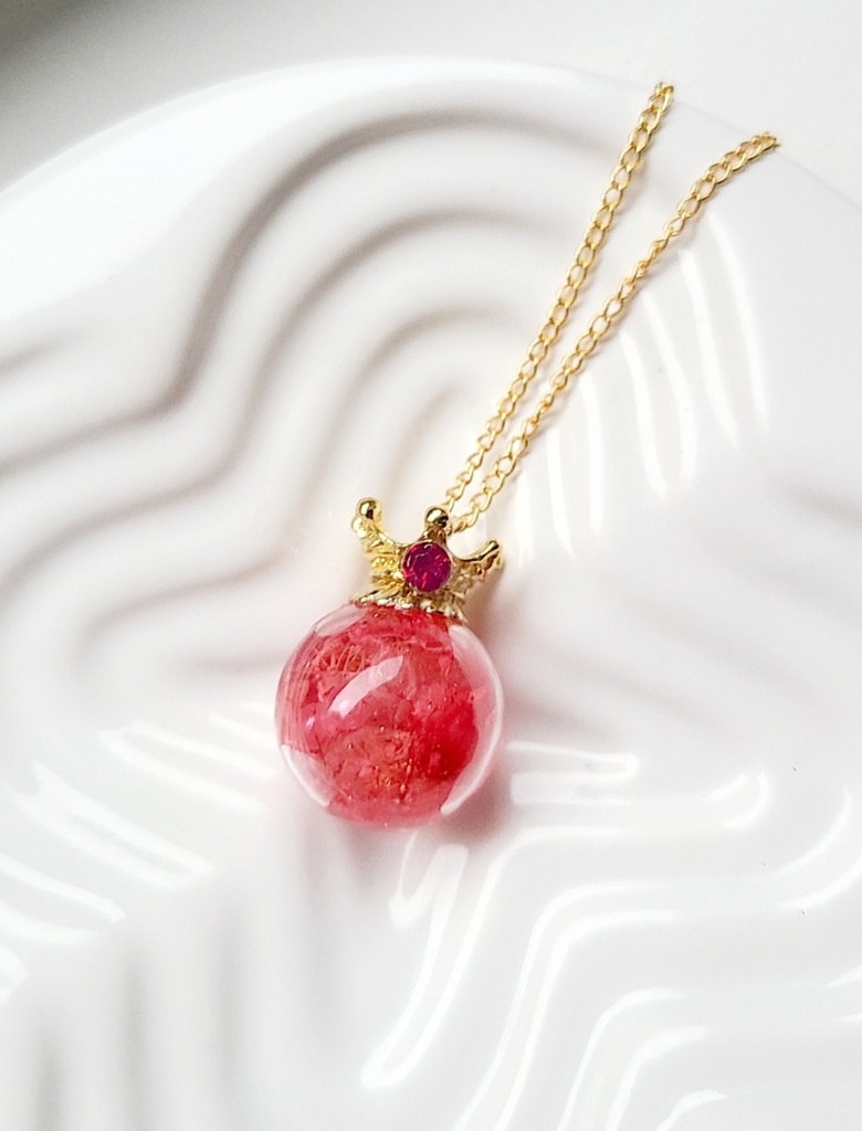 ツイステ*ハーツラビュルイメージ ハーバリウム風ネックレス