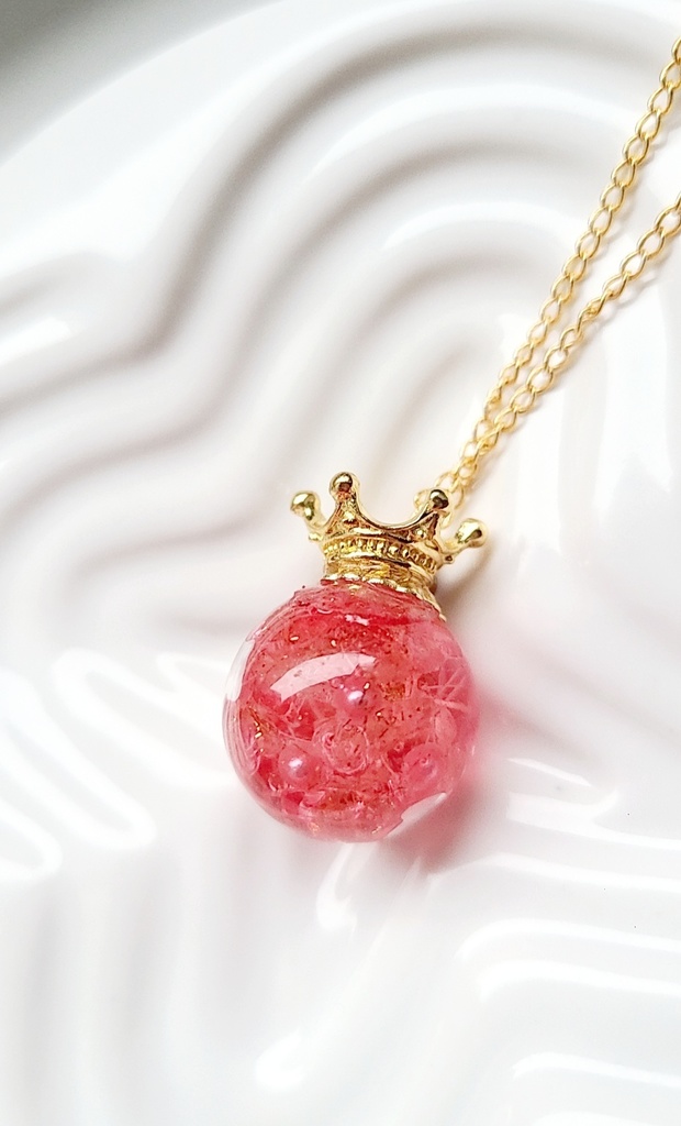 ツイステ*ハーツラビュルイメージ ハーバリウム風ネックレス