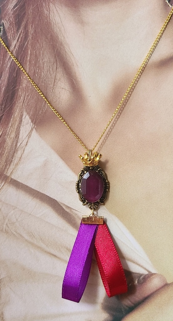 ツイステ*ポムフィオーレ寮イメージネックレス