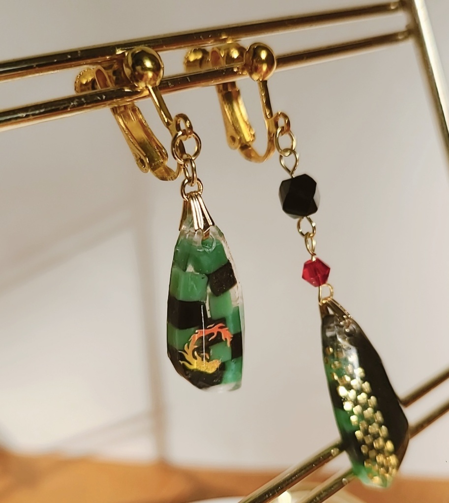 鬼滅の刃*炭治郎イメージイヤリング