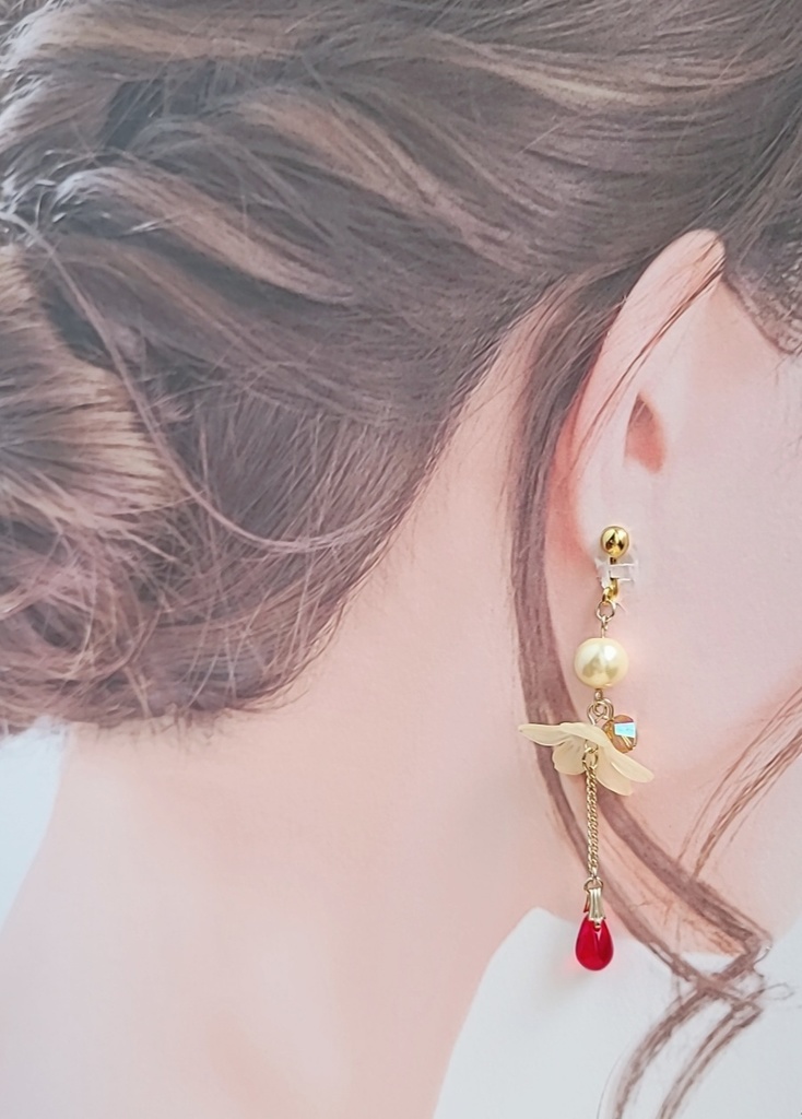 マギアレコード*由比鶴乃 ソウルジェムイヤリング