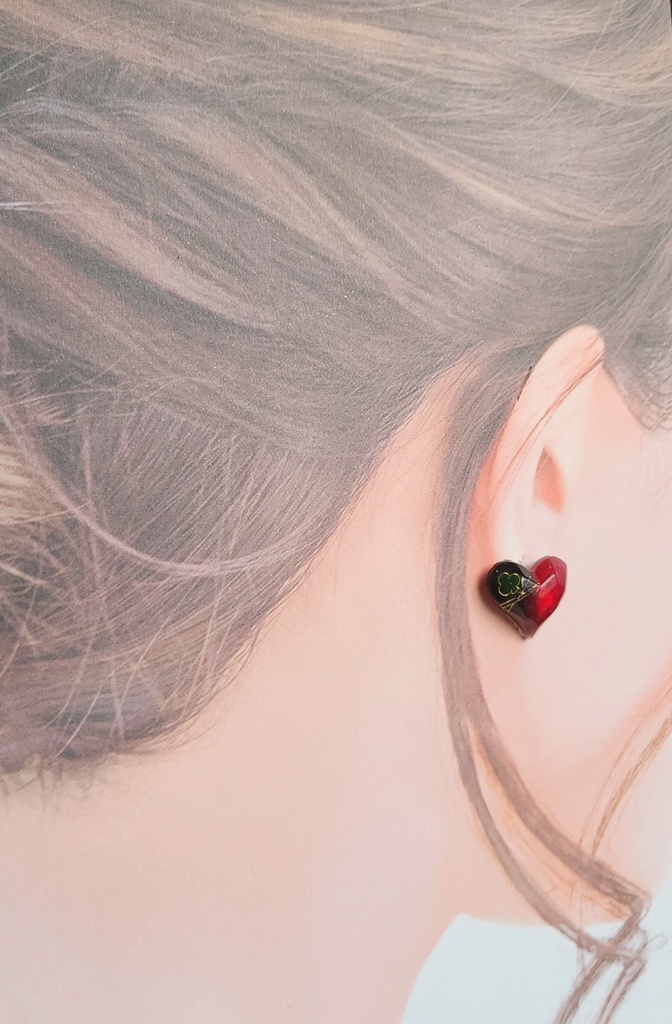 ツイステ*トレイ・クローバー☘️イメージイヤリング