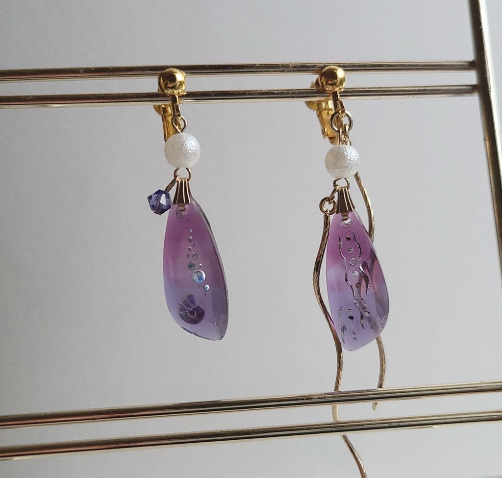 ツイステ*蛸の人魚 イメージイヤリング