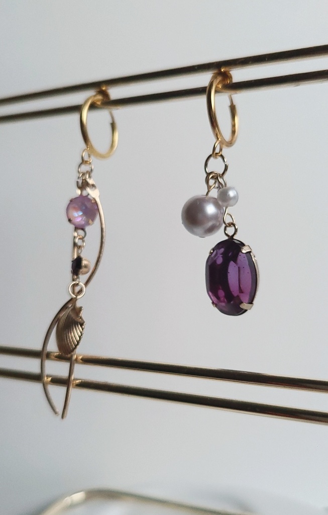 ツイステ*蛸の人魚 イメージフープイヤリング