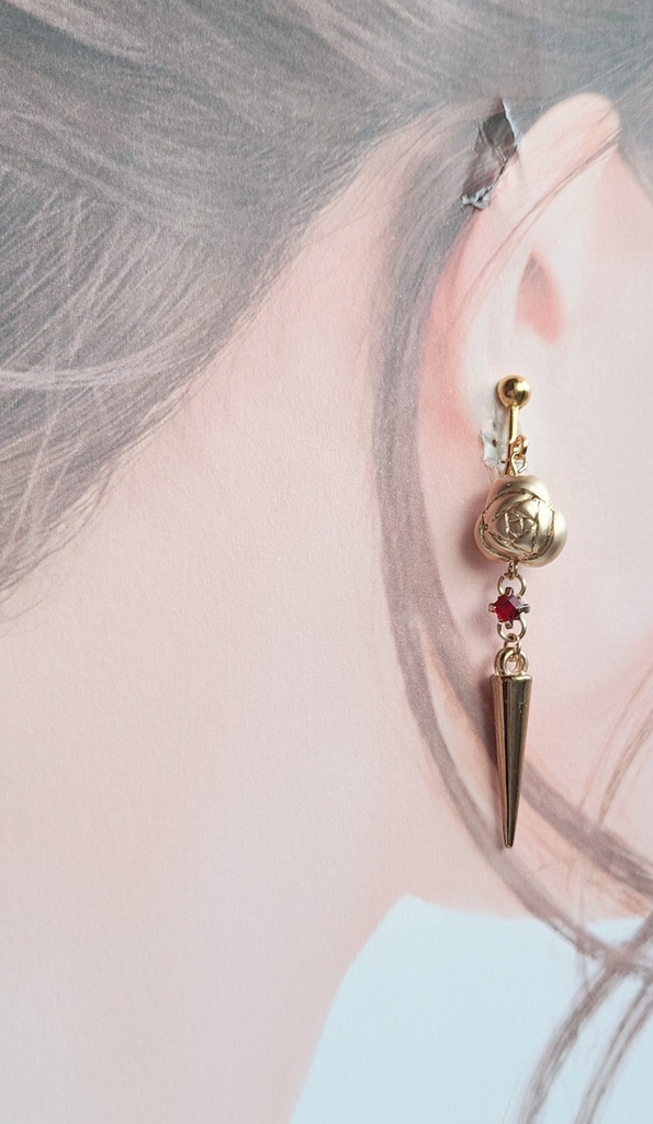 SPY×FAMILY*ヨル《いばら姫》イメージイヤリング&イヤーカフ