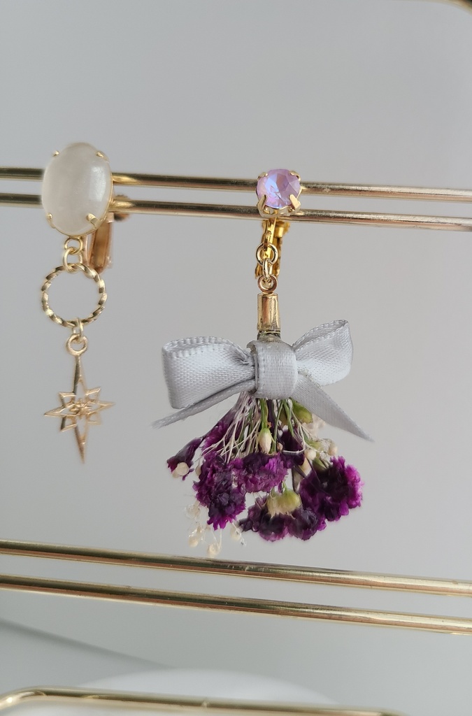 【パーツ変更】ツイステ*アズール ブルームバースデーイメージイヤーリング