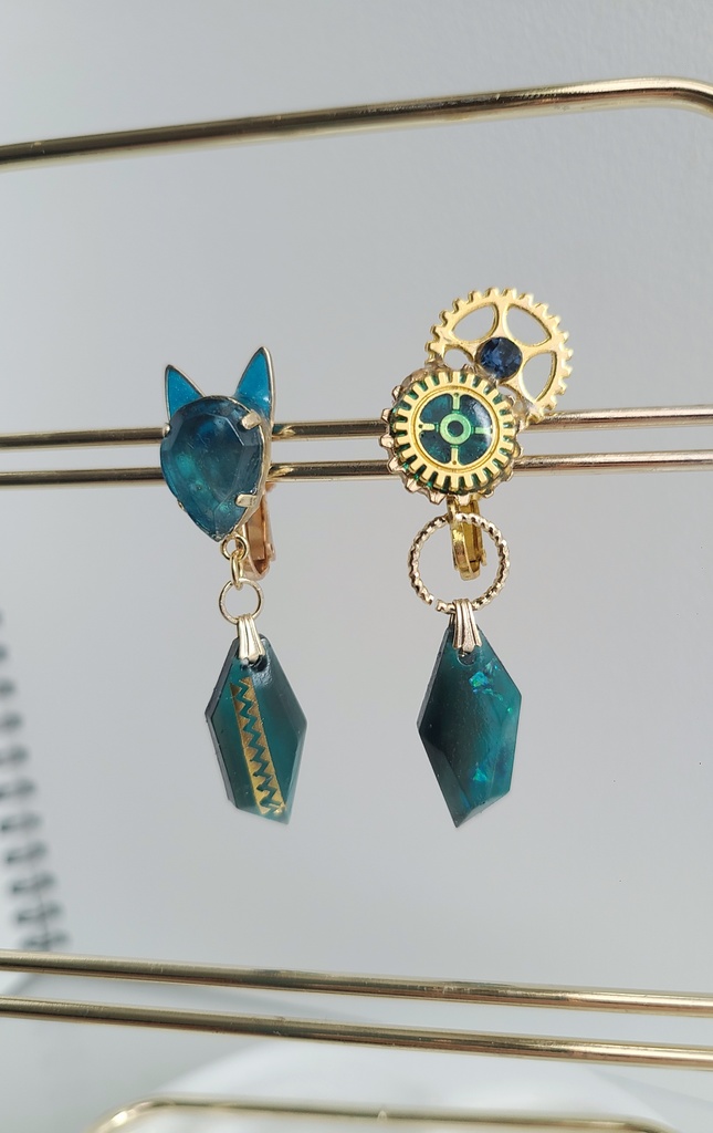 ツイステ*オルト⚙️ケルベロスギア イメージイヤリング