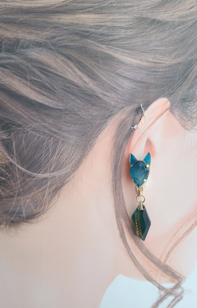 ツイステ*オルト⚙️ケルベロスギア イメージイヤリング