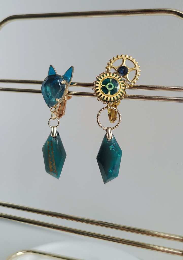 ツイステ*オルト⚙️ケルベロスギア イメージイヤリング