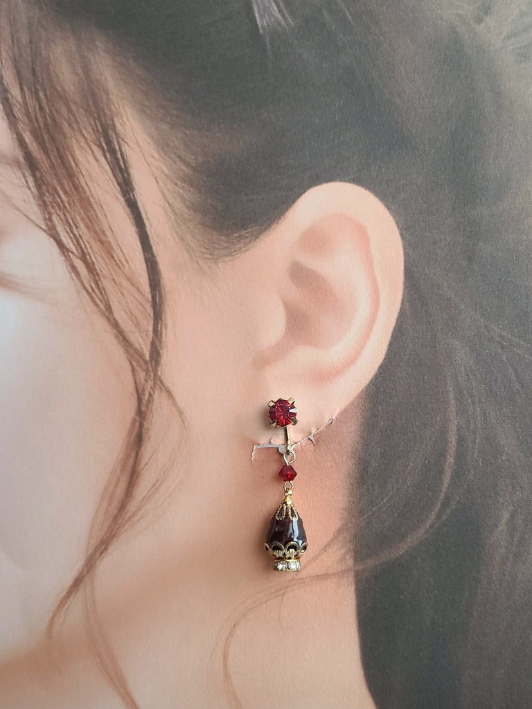 魔法少女まどか☆マギカ*杏子 グリーフシードイメージイヤリング