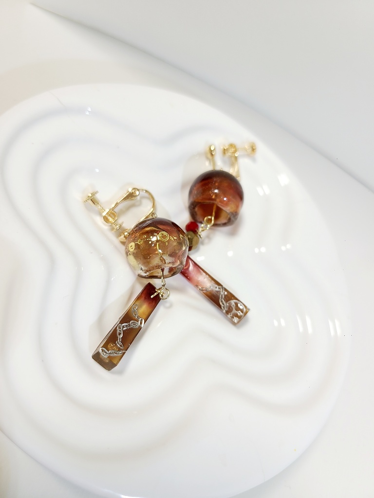 鬼滅の刃*悲鳴嶼行冥イメージ 風鈴イヤリング