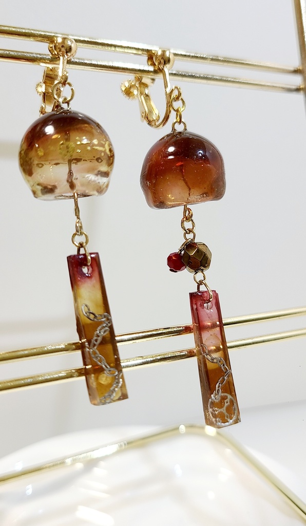 鬼滅の刃*悲鳴嶼行冥イメージ 風鈴イヤリング