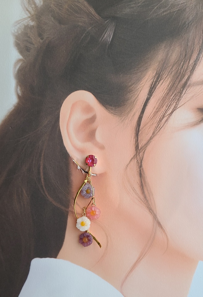 ツイステ*リドル 夜空のシフォンイメージイヤリング&イヤーカフ