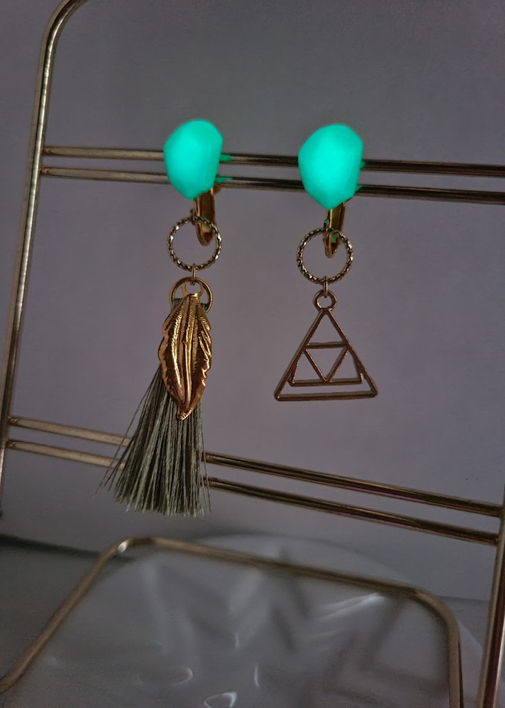 ゼルダの伝説 ブレスオブザワイルド*リト族の英傑 イメージイヤリング