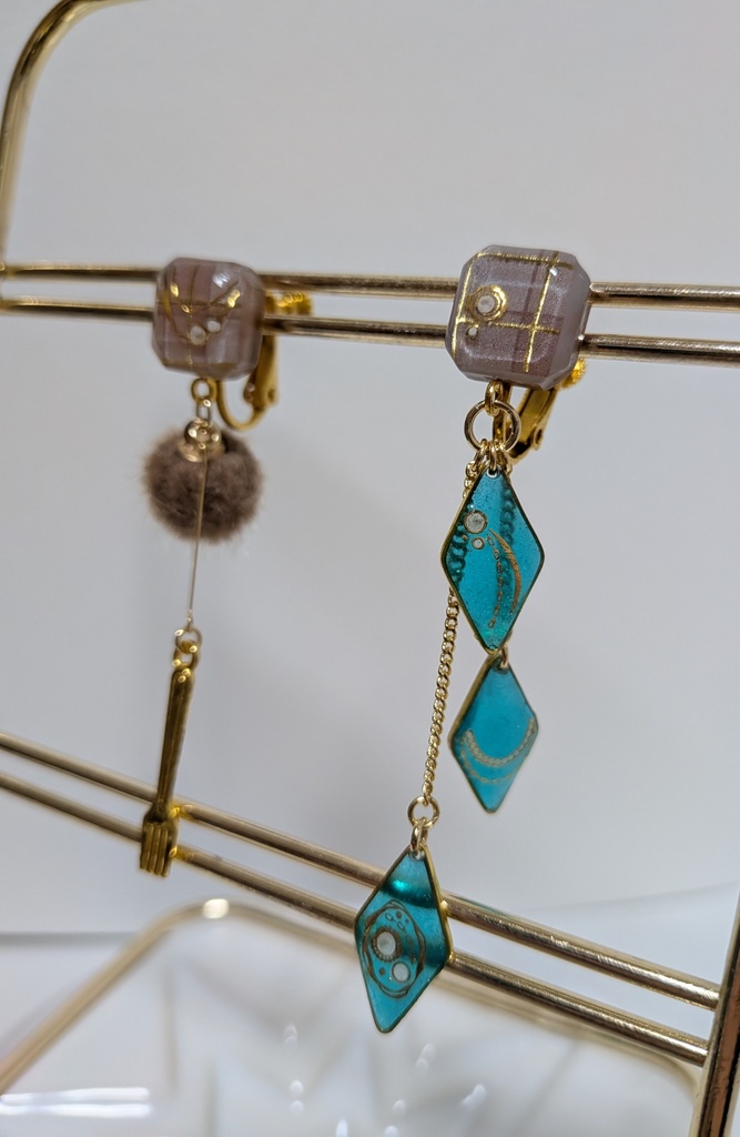 ツイステ✽ジェイド　ラ・ボンボニエールイメージイヤリング