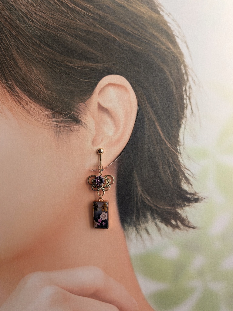 ツイステ✽新春の衣 エペルイメージイヤリング