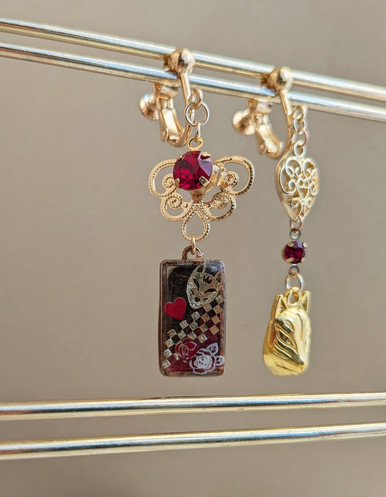 ツイステ✽新春の衣 エースイメージイヤリング