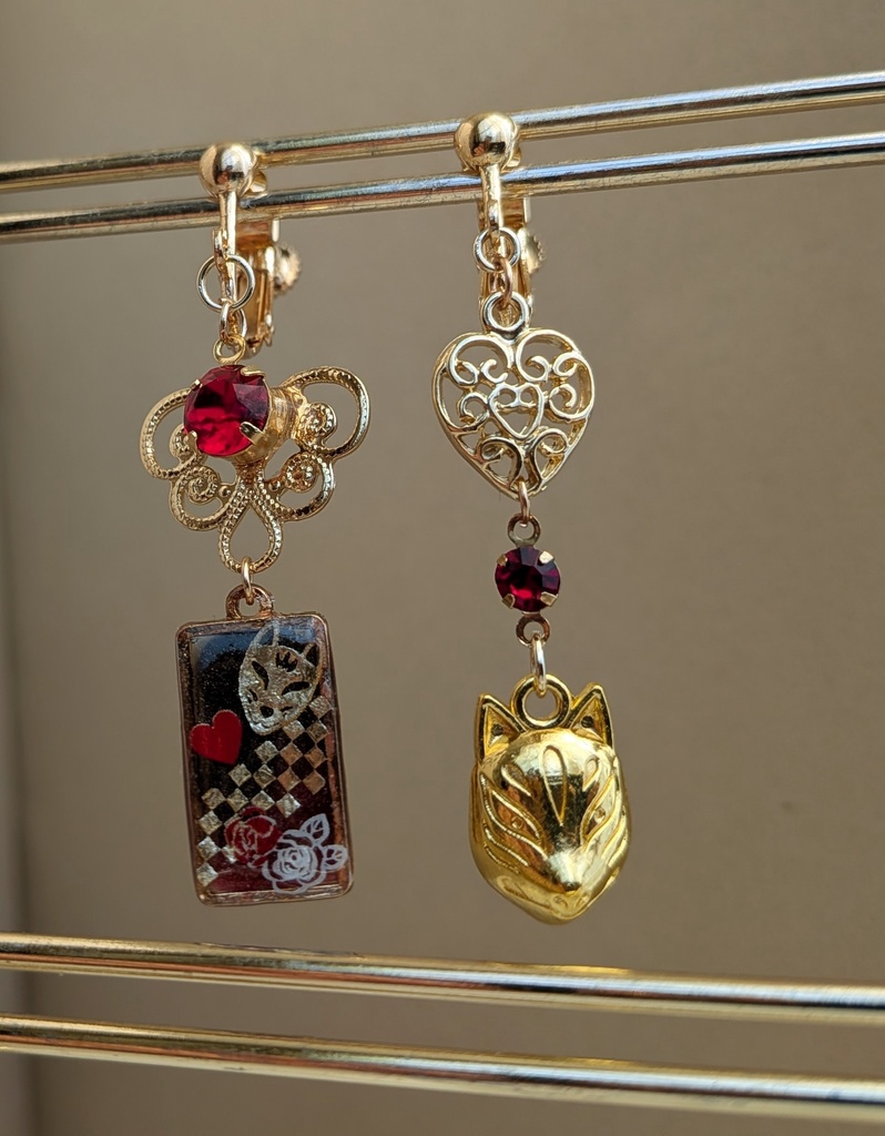 ツイステ✽新春の衣 エースイメージイヤリング