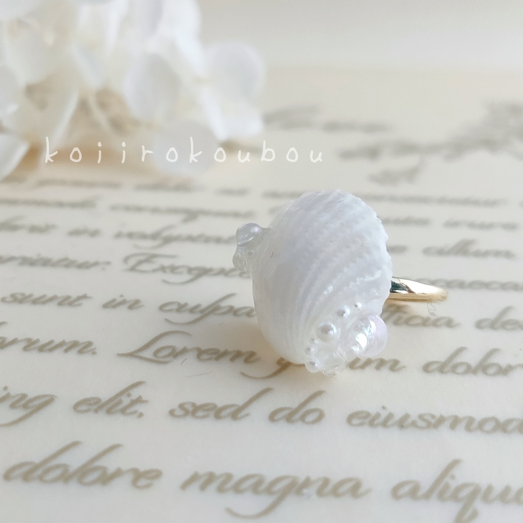 Nostalgic mermaid〜人魚の耳飾り〜シェルイヤーカフ