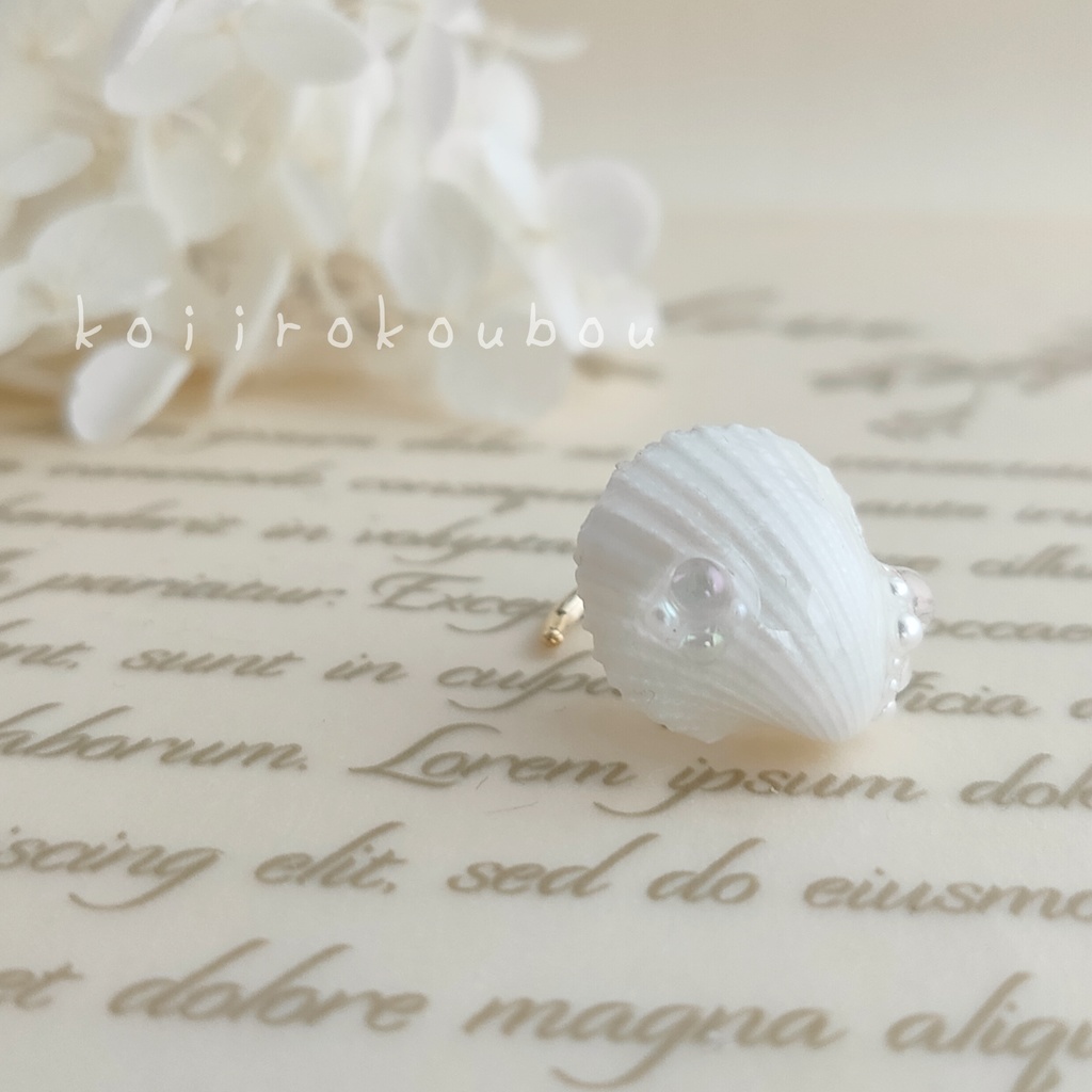 Nostalgic mermaid〜人魚の耳飾り〜シェルイヤーカフ