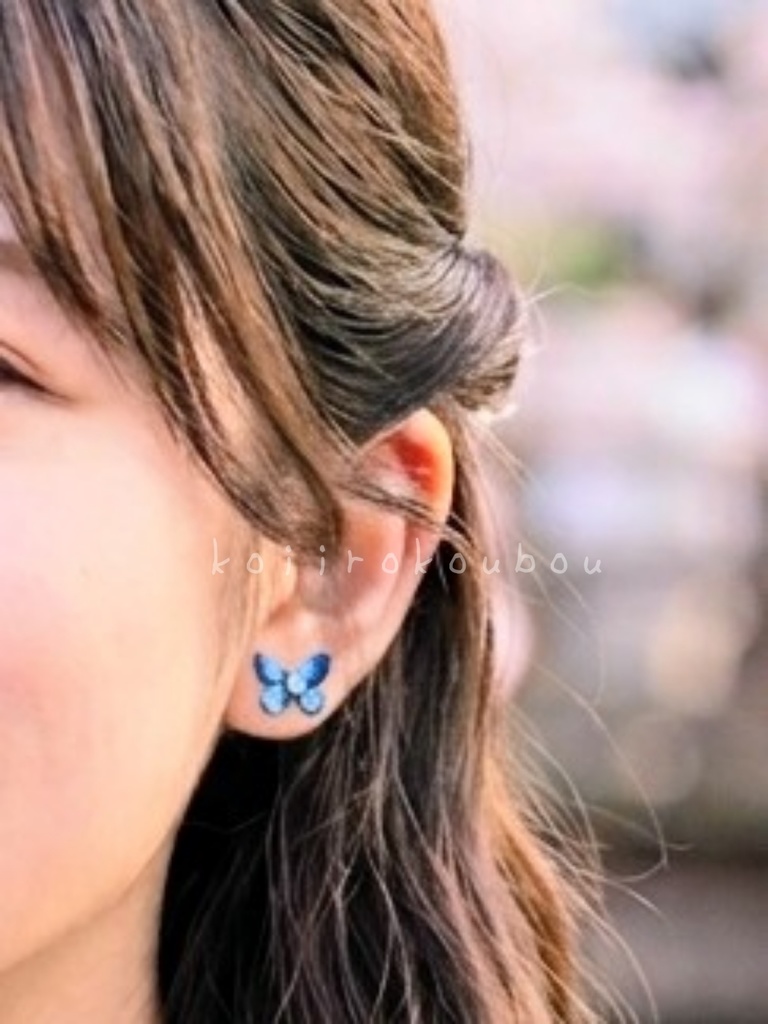 紺碧蝶のピアスⅠ