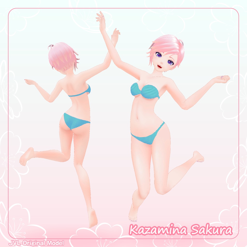 風湊 桜 -かざみな さくら-【オリジナル3Dモデル】