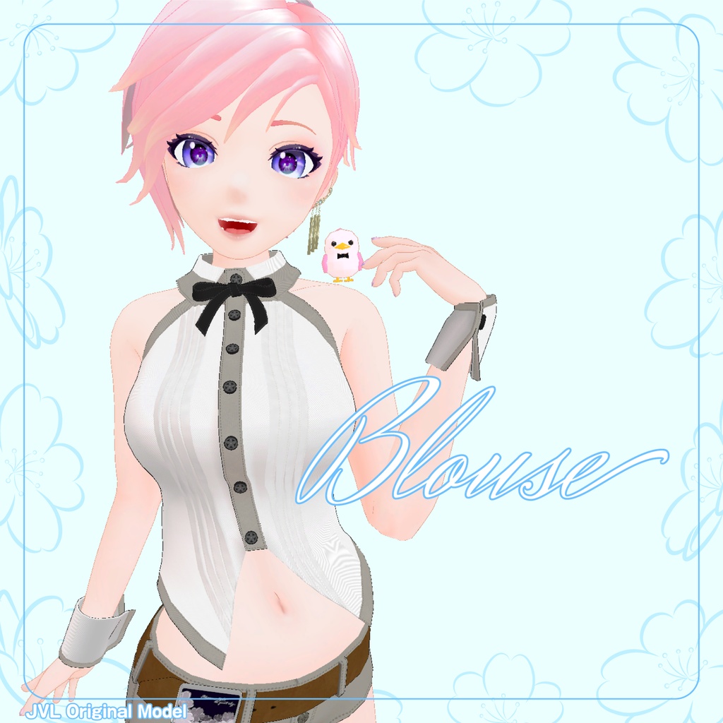 ブラウス（風湊 桜 対応）【オリジナル3D衣装】