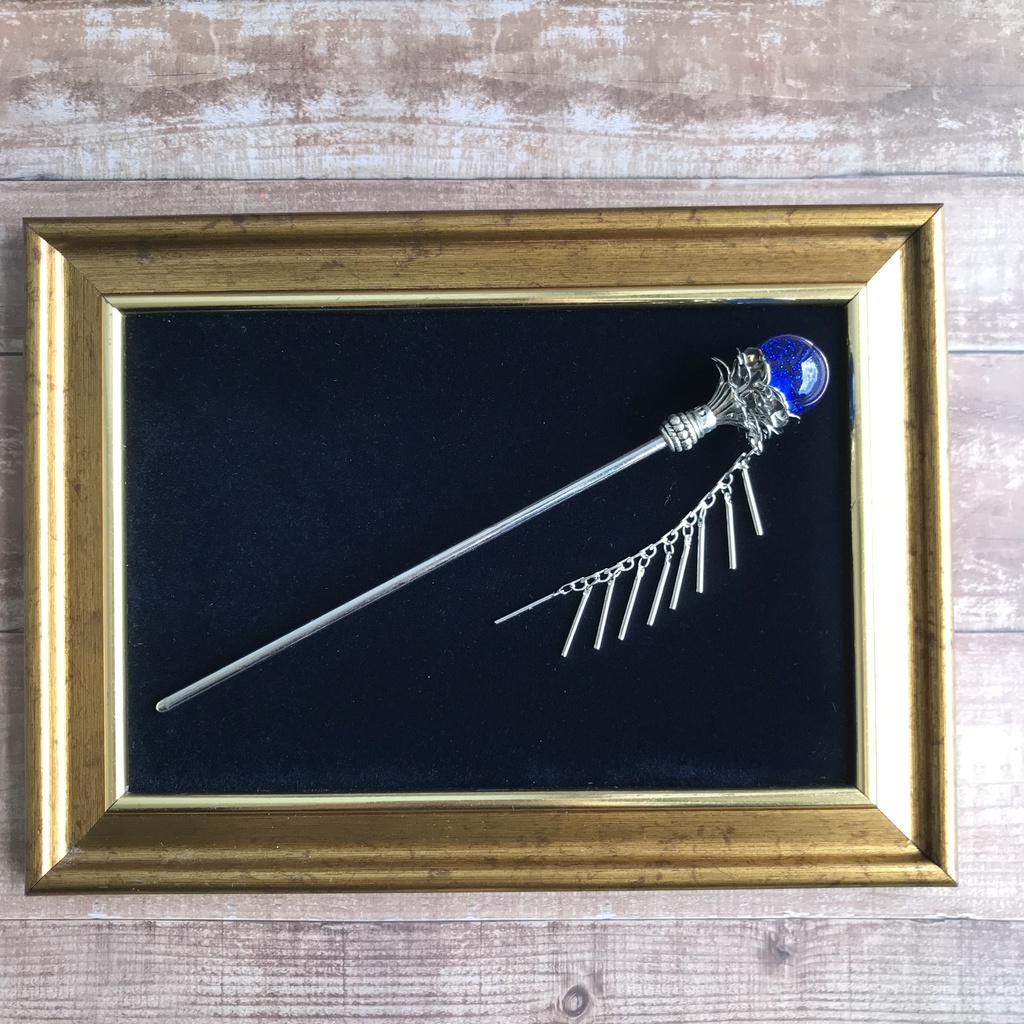 銀杖「蒼玉と尾羽」