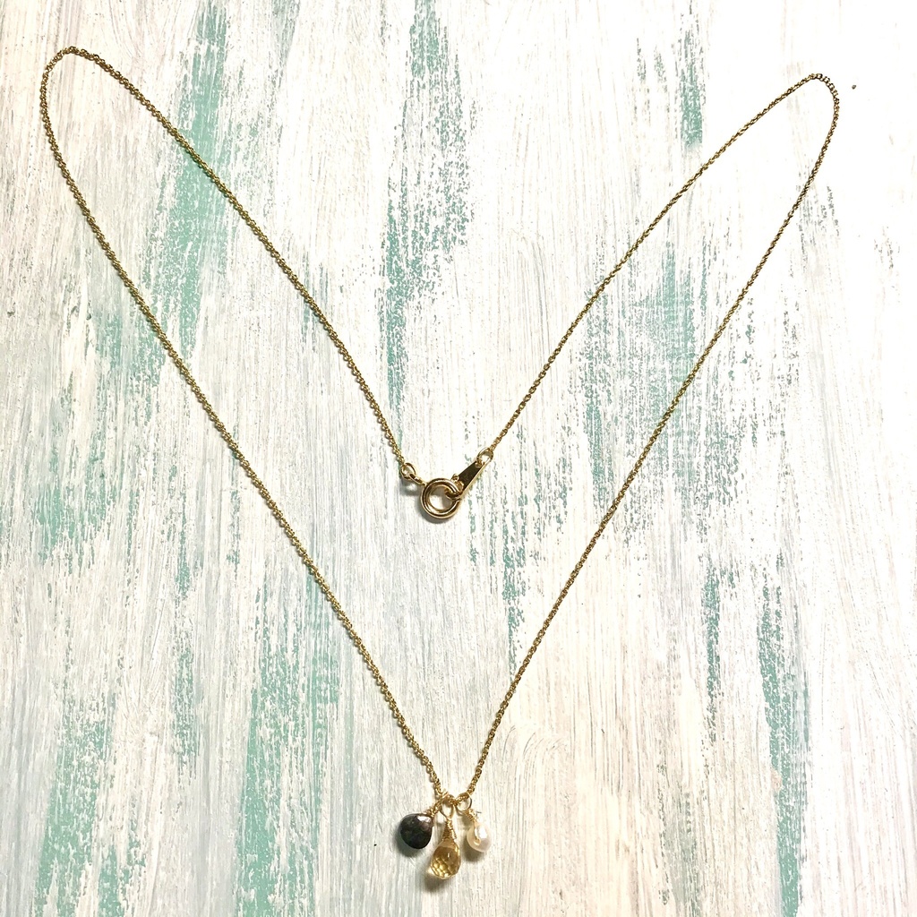 梟谷イメージカラー 天然石ネックレス