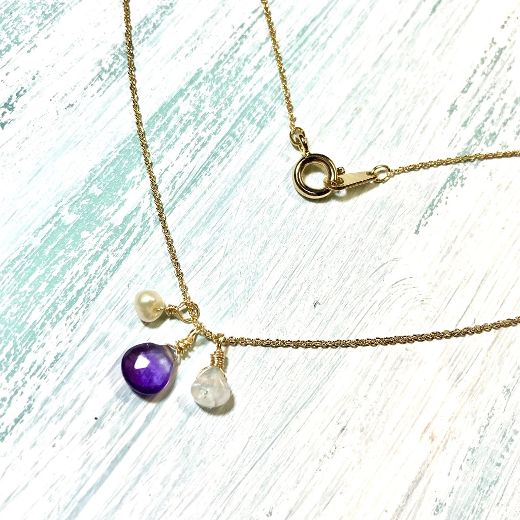 白鳥沢カラー 天然石ネックレス