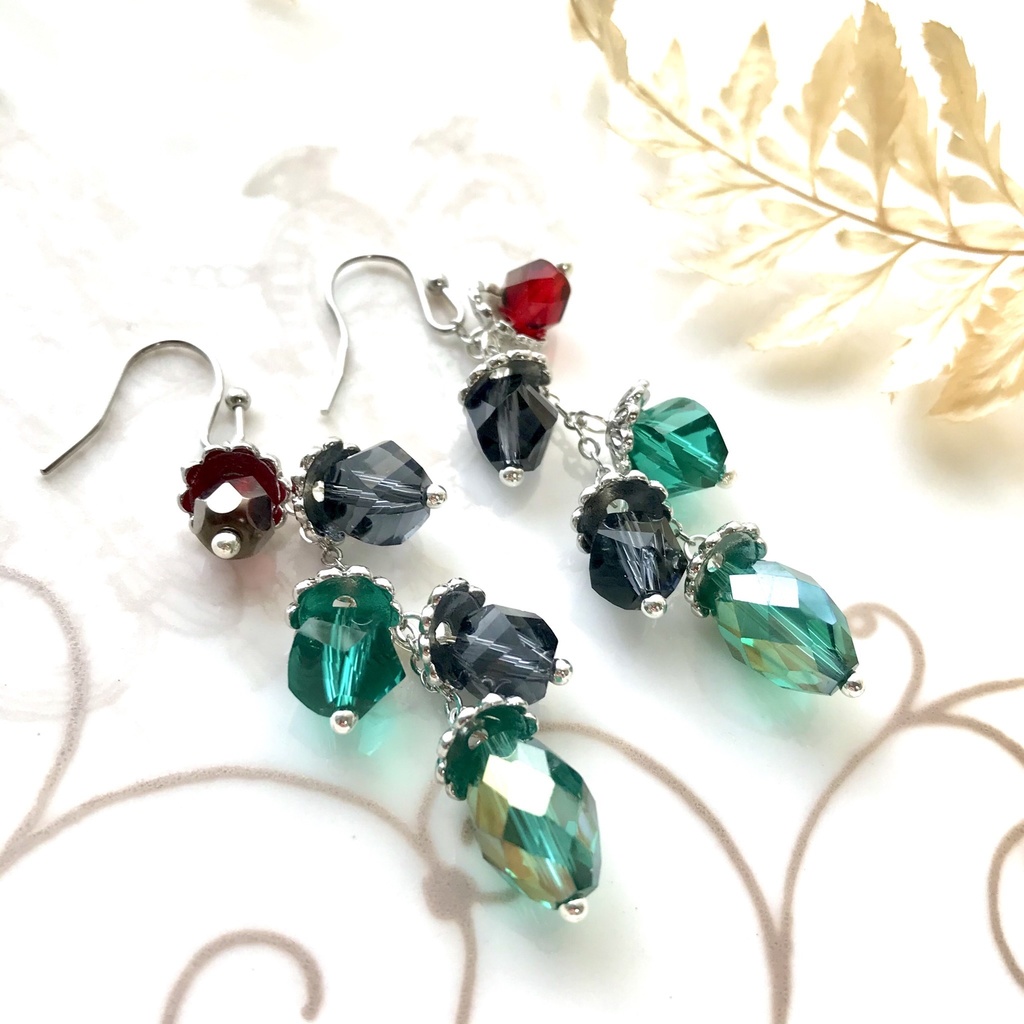 鬼滅の刃 炭治郎イメージカラー ピアス or イヤリング