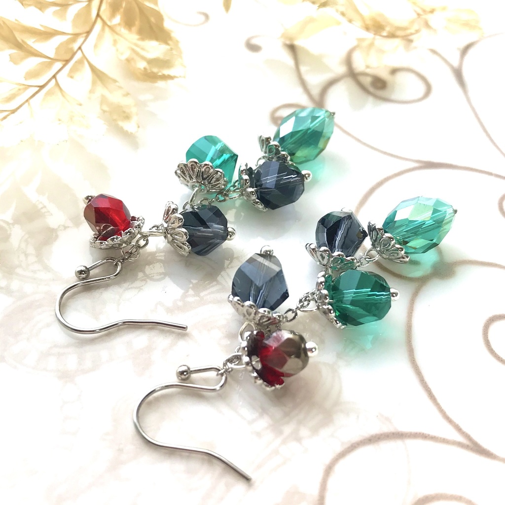 鬼滅の刃 炭治郎イメージカラー ピアス or イヤリング