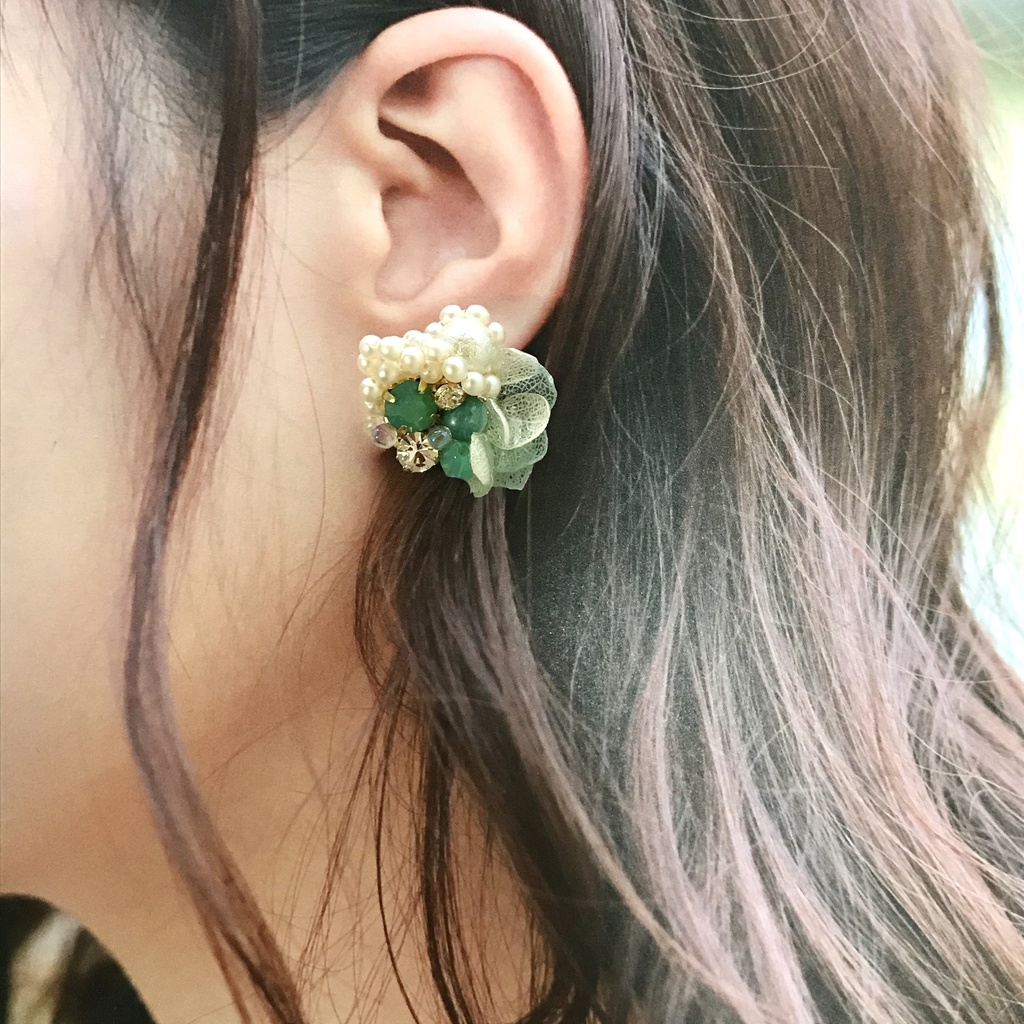 青城イメージ キラキラ ピアスorイヤリング