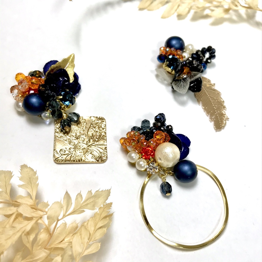 烏野イメージ キラキラ ピアスorイヤリング