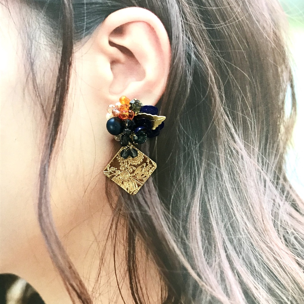 烏野イメージ キラキラ ピアスorイヤリング