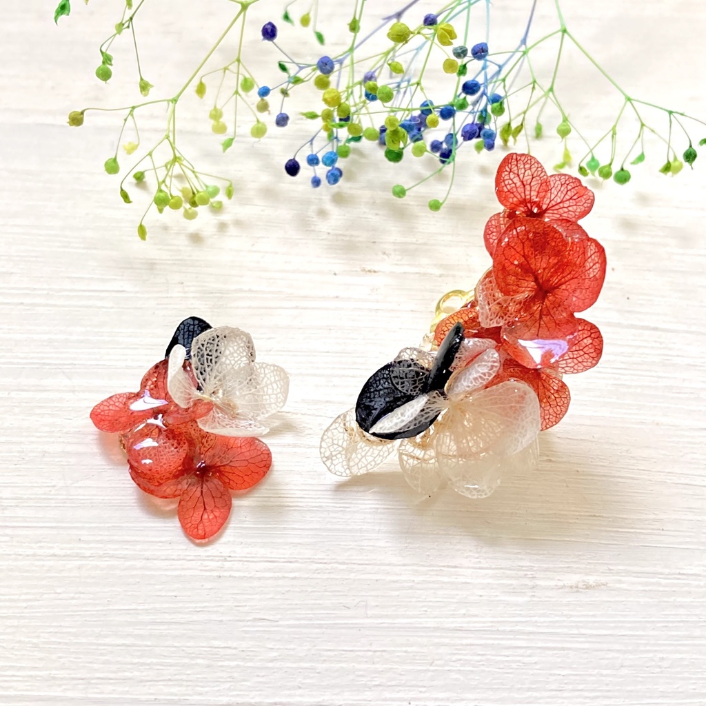 音駒イメージカラー 紫陽花 イヤーアクセサリー Pulia Booth