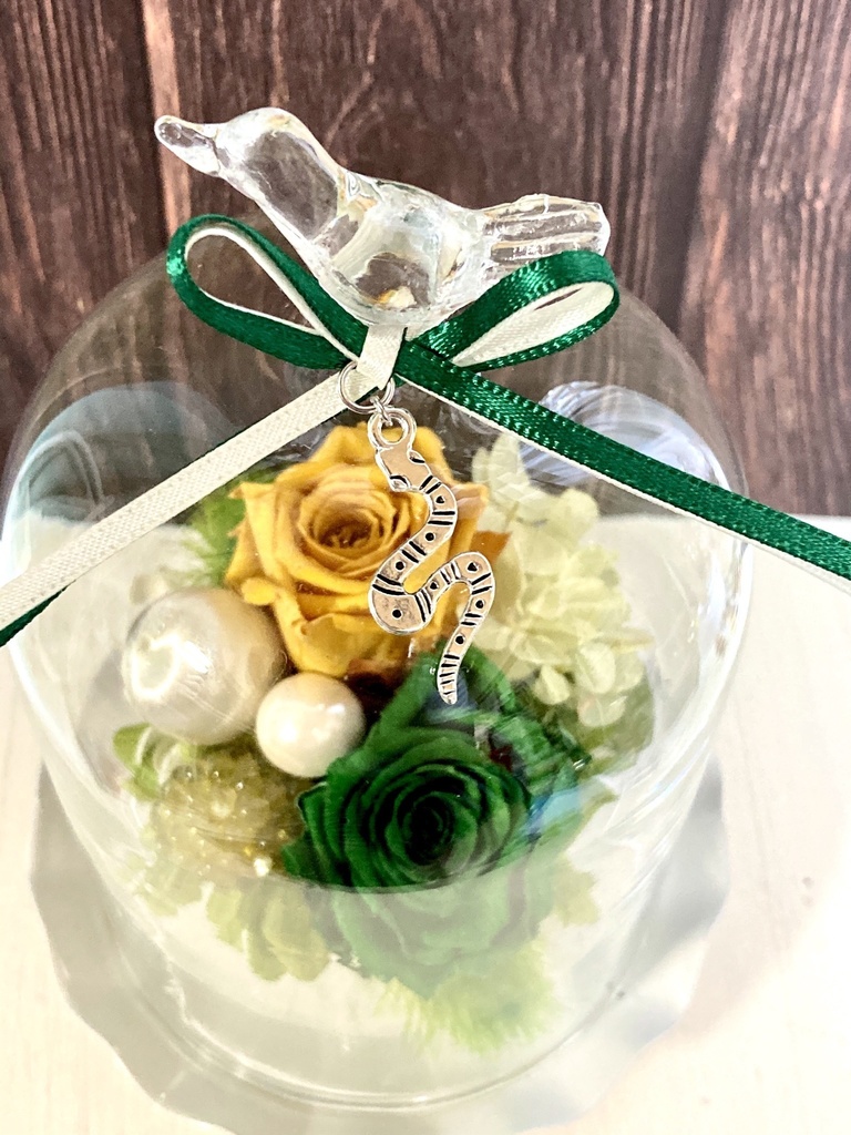 戸美学園イメージカラー プリザーブドフラワーアレンジ