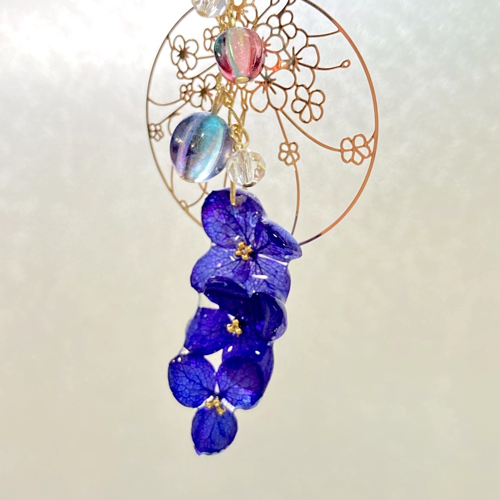 ゆらゆら♪ アジサイのかんざし ―花夜―