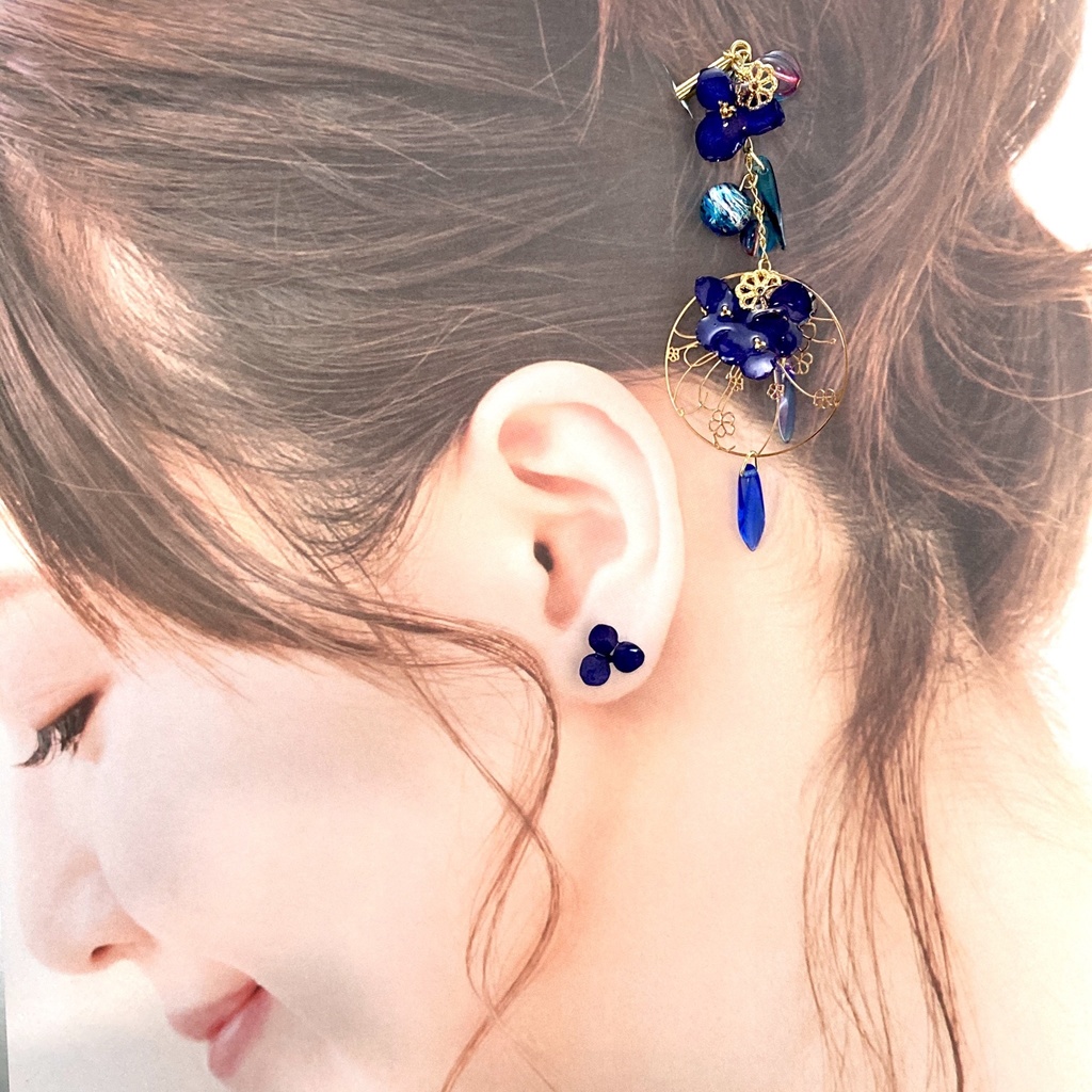 ゆらゆら♪ アジサイのかんざし ―華夜―