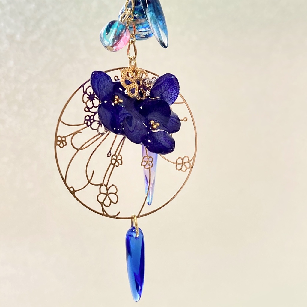 ゆらゆら♪ アジサイのかんざし ―華夜―