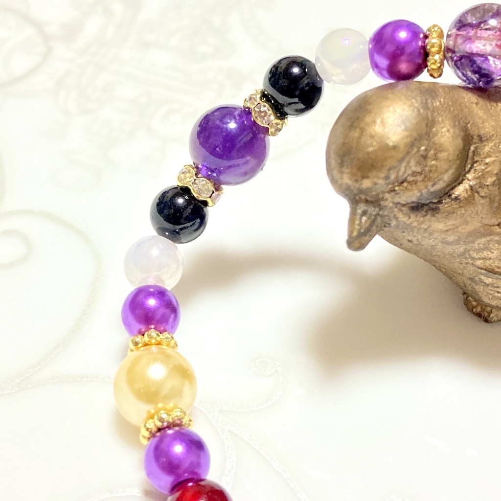 ツイステ/ ポムフィオーレ寮 キャラクターイメージカラー ブレスレット