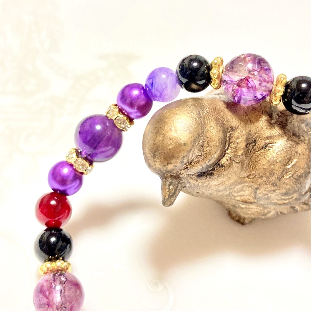 ツイステ/ ポムフィオーレ寮 キャラクターイメージカラー ブレスレット