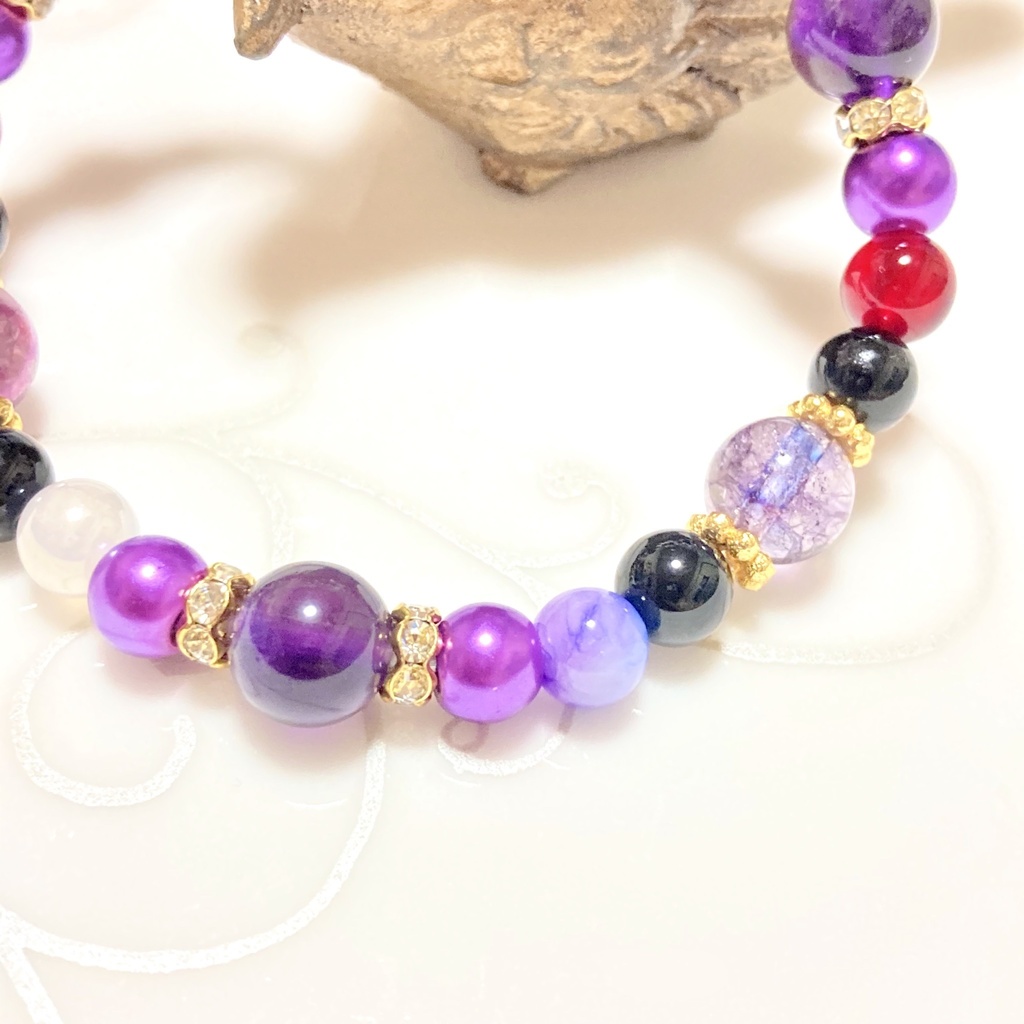 ツイステ/ ポムフィオーレ寮 キャラクターイメージカラー ブレスレット