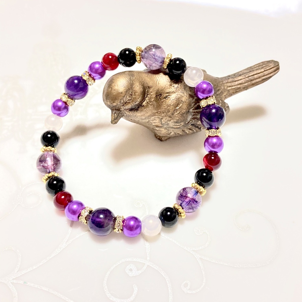 ツイステ/ ポムフィオーレ寮 キャラクターイメージカラー ブレスレット