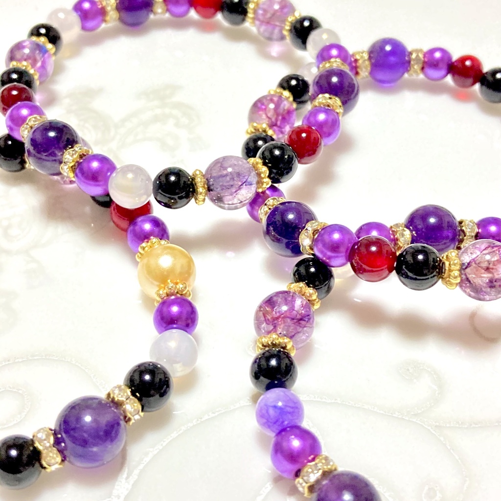 ツイステ/ ポムフィオーレ寮 キャラクターイメージカラー ブレスレット